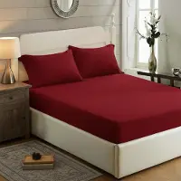 Merkloos Lenzuolo con angoli per letto super king size, realizzato in 100% cotone con una trama di 200 fili