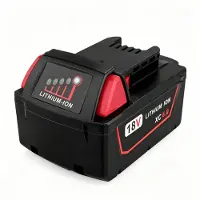 AjieQaQ Milwaukee 18V 6Ah batteria di ricambio, batteria agli ioni di litio per utensili elettrici, compatibile con il sistema di batterie Milwaukee M18
