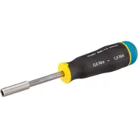 Hazet Cacciavite dinamometrico 6001-1,5/3 Nm min-max: 0,6 - 1,5 Nm Tolleranza: 10% Esagono cavo 6,3 (1/4 di pollice) Numero di utensili: 3