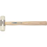 Unior Mazza 820A a faccia morbida con manico in legno e teste intercambiabili, 40 mm