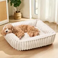 Merkloos Elzusha - Letto per animali rilassante, 90x70 cm, ortopedico e lavabile