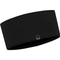 Salewa Puez Merino Headband Fascia sportiva per la fronte Uomo (One Size, nero)
