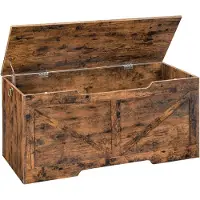 Sonstiges Panchina con portaoggetti e box per giocattoli 110 cm, marrone scuro