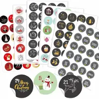Sonstiges Calendario dell'Avvento numeri adesivi 24 adesivi Natale artigianato 40 mm