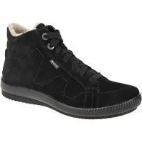 Legero Stivale stringato 'Schnürstiefelette Damen 2-000268-0000 Echtleder in schwarz' nero