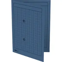Pierre by Elba Cartella per distribuzione e circolazione, DIN A4, cartoncino Manila, blu 250 g/m², con stampa a griglia - 50 pezzi (35461 BL)