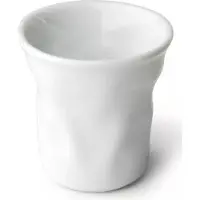 Mondex Tazza in Vetroceramica bianca con effetto incavato 6,2 x 6,2 x 6,3 75 ml 10 pezzi