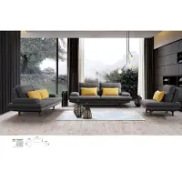 AEA Moderne Graue Polster Garnitur Designer Möbel 3+2+1 Sitzer Textil Sofas