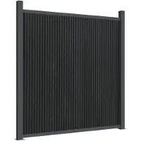 vidaXL Elemento recinzione grigio 1218x186 cm WPC
