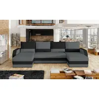 AEA Eck Stoff Ecksofa U-Form Sofa Couch Design Couch Polster Textil Modern Textil