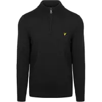 Lyle & Scott Maglione Half Zip Black Nero taglia