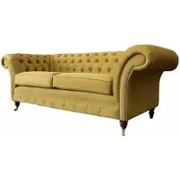 AEA Chesterfield Sofa 3 Sitz Design Couch Dreisitzer Luxus Möbel Stil Textil