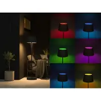 Konstsmide Piantana LED Pomezia da esterni, USB, nero