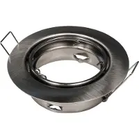 ETT Faretto da incasso Faretto da incasso McShine "ER-87", acciaio inox spazzolato, Ø87 mm, orientabile