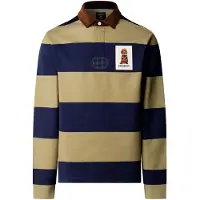 Hackett London per uomo. HM5700028 Polo rugby Harry Rby blu marino (L), Casual, Cotone, Manica lunga, Navy
