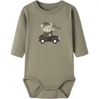 Name it Tutina / body per bambino 'NBMOSMAR' beige / oliva / bianco