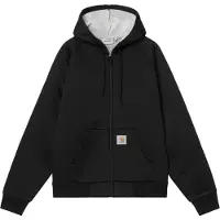 Carhartt WIP - Giacca idrorepellente - Car-Lux Hooded Jacket Black per Uomo in Pelle - Taglia XL - Nero