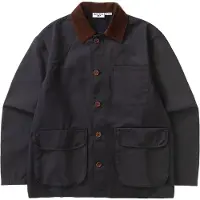 Service Works - Giacca in cotone cerato - Waxed Barn Coat Black per Uomo in Cotone - Taglia M - Nero