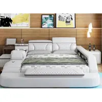 Xl Moebel Gmbh Luxus Bett Bett Leder Betten 180x200 Multifunktion Schlafzimmer Liege Regale