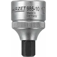 Hazet bussola per avvitatori 985-10 esagonale 10 mm attacco 1/2 pollice extra corta 40 mm