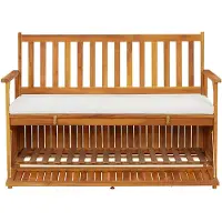 vidaXL Panca da giardino in legno massiccio di acacia 120 x 63 x 84 cm