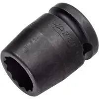 Hazet punta per cacciavite a percussione e a macchina (doppio esagono) 900SZ-17 cava quadrata 12,5 mm (1/2 poll.) profilo di trazione doppio esagono esterno 17