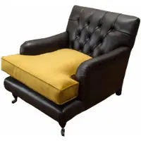 AEA Sessel Couch Sofa Leder Braun Lounge Polster Sitzer Luxus Design Club