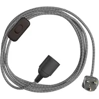 Creative Cables Portalampada Con Cavo Snakebis Shade Ready E14
