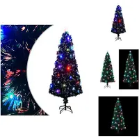 vidaXL albero di Natale con illuminazione e supporto 240 cm in fibra di vetro - Alberi di Natale