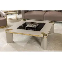 Xl Moebel Gmbh Robusto tavolino da salotto in legno – Per un arredamento funzionale ed elegante.