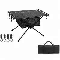 Gistuch Tavolo IGT, portatile, in lega di alluminio, pieghevole, multifunzionale, ultraleggero, per barbecue, campeggio, escursioni, scrivania arrotolabile m