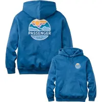 Passenger - Felpa con cappuccio casual - Laidback Relaxed Fit Hoodie Dark Denim per Uomo in Cotone - Taglia XL - Blu navy
