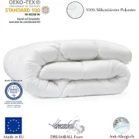 Sonstige Verlage set da 1 pezzo di copripiumino home textiles 155x200 4 stagioni | copripiumino: 100% microfibra | biancheria da letto per soggetti allergici con | imbottitura: 1120g