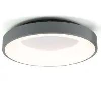 Alpinaluz Plafoniera LED design 36W metallo circolare Ø40 cm 3000K-4000K-6000K selezionabile driver Philips 4500lm CRI 85 nessun sfarfallio