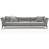 AEA Divano grande, cinque posti, rivestito in tessuto, design Divano in tessuto, cinque posti