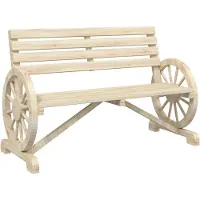 vidaXL Panchina da giardino 2 posti in legno massiccio di abete