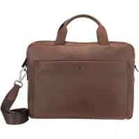 JOOP! Teramo Valigetta Vera Pelle 40 cm Vano porta PC marrone