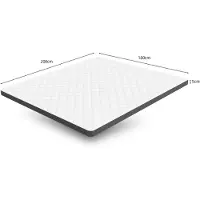 StarTech.com Materasso in schiuma - Durezza media - 7 zone - Altezza 7 cm - 180x200 cm - Bianco