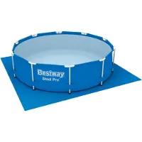 Bestway Lenzuolo di fondo PE 335 x 335 cm, blu, quadrato