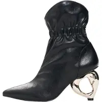 Desigual , stivali con tacco a cuore, Donna, Poliuretano, Nero, 39