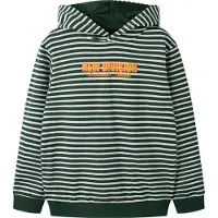 Name it Felpa 'NKMOzias' verde scuro / arancione / bianco