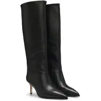BOSS per donna. 50573044 Stivali Miah in nero (37), Pelle, 5 a 8cm, Cerniera, Casual, Classico