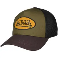 Von Dutch Cappello da baseball 'Terry' marrone / miele / oliva / nero