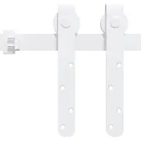 vidaXL Set di accessori per porte scorrevoli mini per armadi Acciaio al carbonio 183 cm