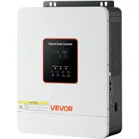 Vevor 3000W inverter ibrido, da 24V DC a 230V AC, con regolatore di carica solare MPPT integrato da 80A, compatibile con batterie al piombo e al litio, per casa, camper e sistemi off-grid
