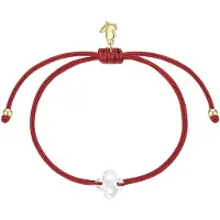Glanzstücke Braccialetto oro / rosso / bianco perla