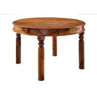 MASSIVMOEBEL24.DE MASSIVMOEBEL24 | tavolo da pranzo in legno di Acacia 120x120x76 miele dorato laccato OXFORD #0332