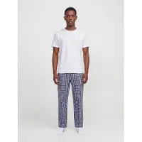 Jack & Jones Pigiama lungo 'JACFlorence' navy / bianco