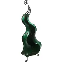SIMANDRA Lampada orientale Lampada all'henné Lampada in pelle marocchina Lampada da tavolo Lampada da terra Mogador Gecko 80 cm, verde