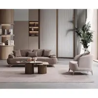 AEA Sofa Set Sofa Sessel weich bequem schön modern grau